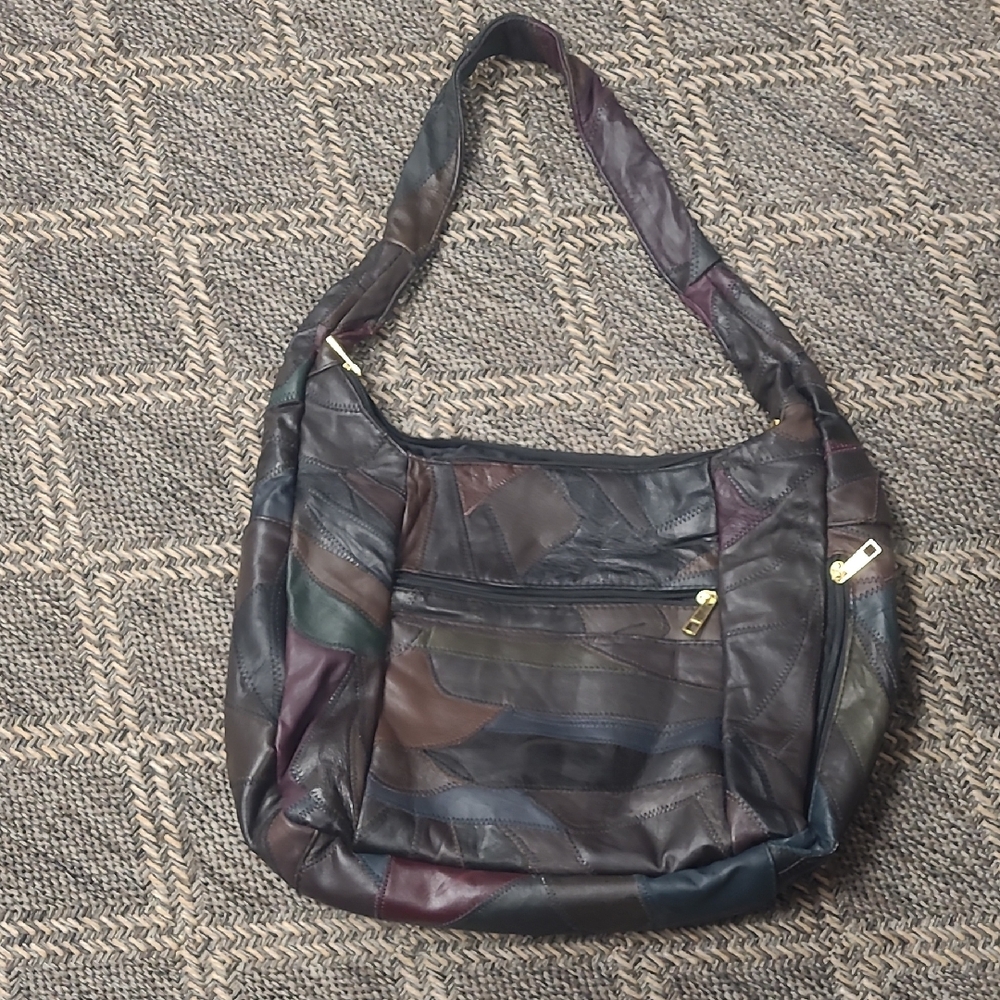 Patchwork Leather Shoulder Bag